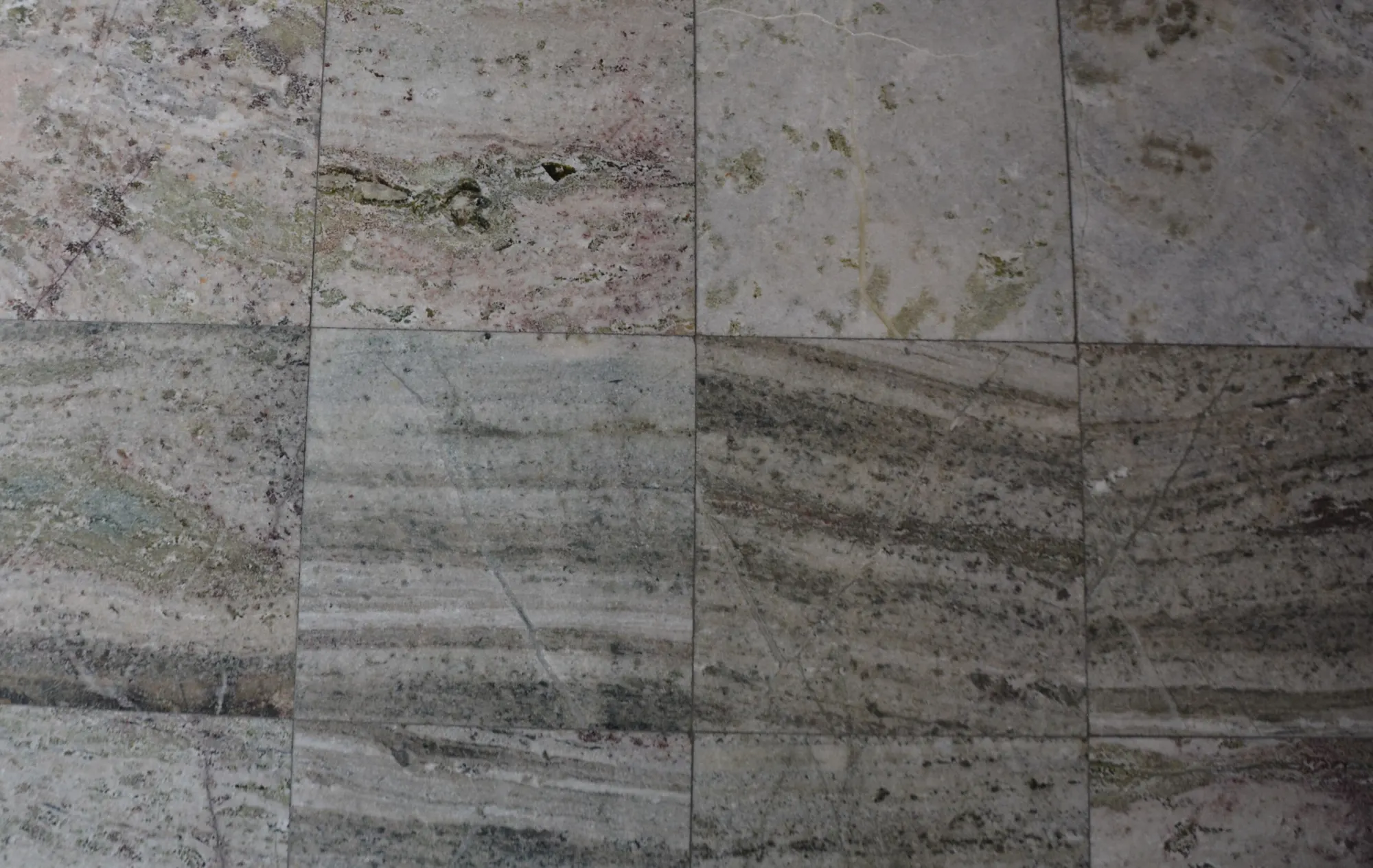 Polished marble floor