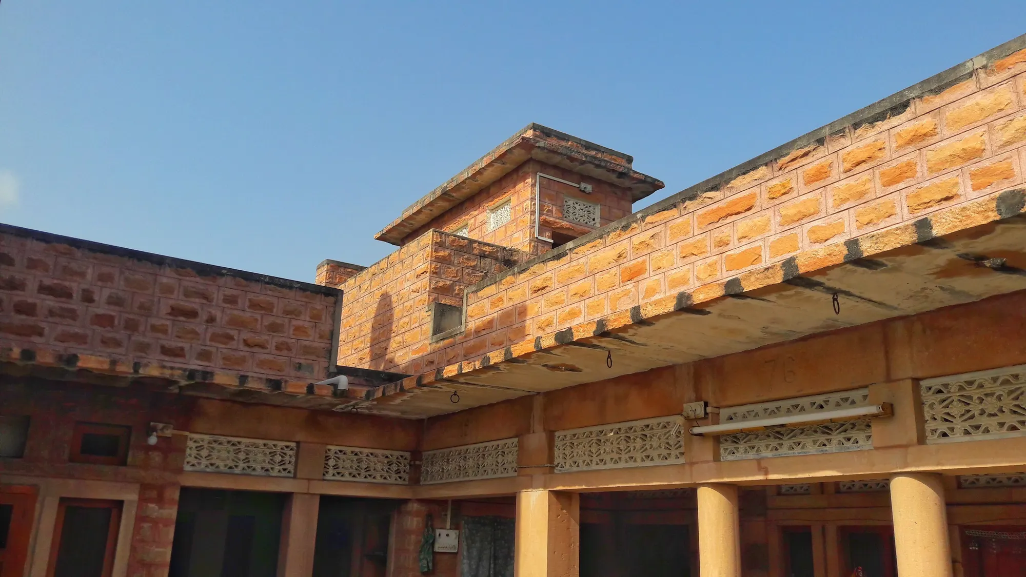 House built of Jodhpur sandstone in Rajasthan