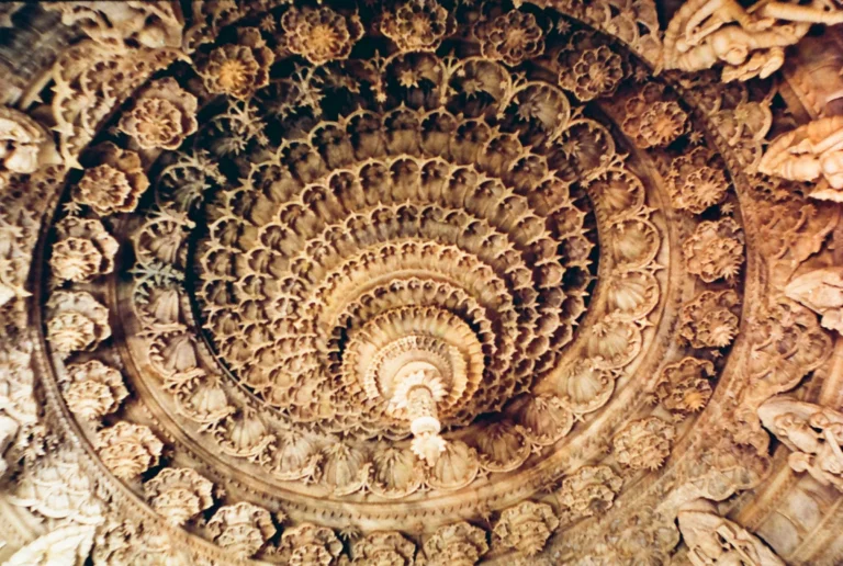 Dilwara Jain temples at Mount Abu, Rajasthan, known for marble carving