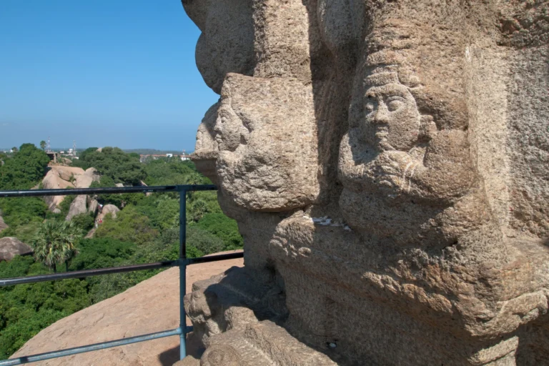 Granite stone carvings at Mahabalipuram, India