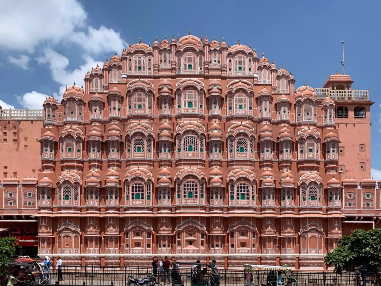 Hawa Mahal in Jaipur, a landmark built of red and pink sandstone