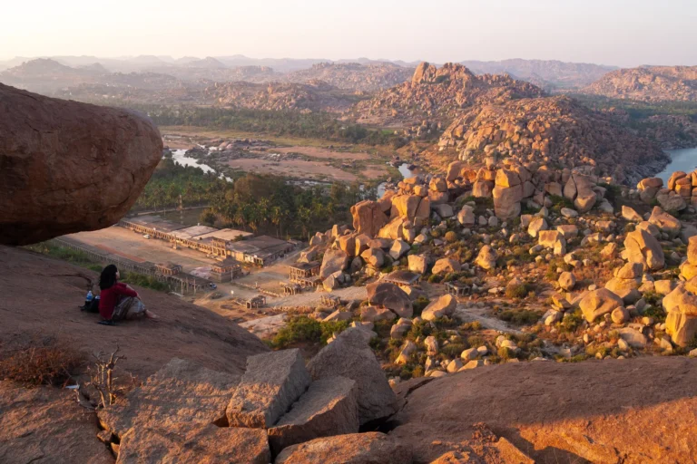 Granite rock formations on Matanga Hill, Hampi, India