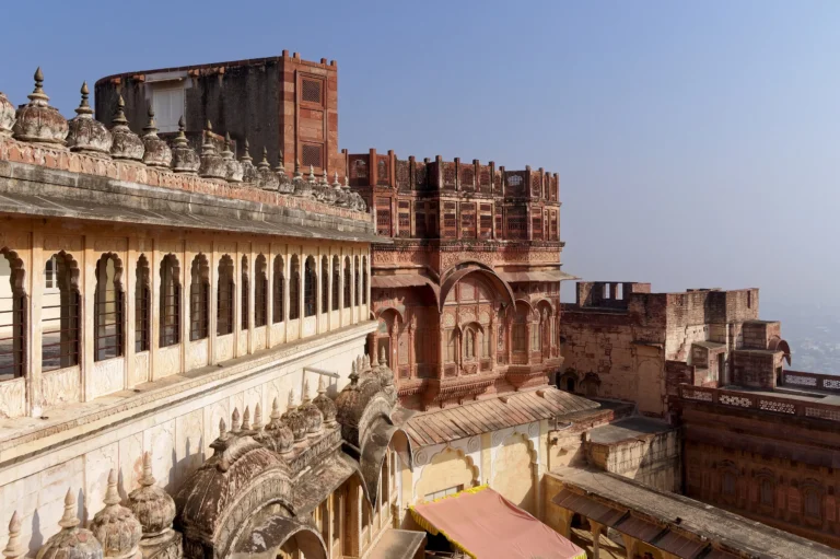 Mehrangarh Fort in Jodhpur, built of Rajasthan sandstone
