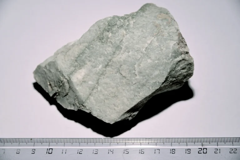 Quartzite rock showing hard, dense natural stone